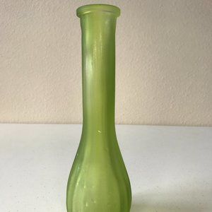 Skinny Green Glass Vase
